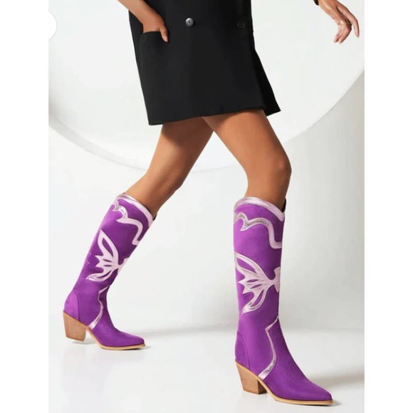 Betty 70 Butterfly Knee High Boots- Size 6.5 - Picture 2 of 11